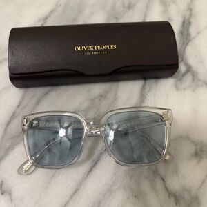 Oliver Peoples Clear and Blue Sunglasses